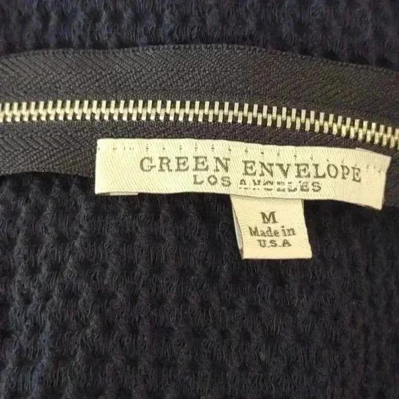 Green Envelope navy blue spaghetti‎ strap tank women's medium - Picture 4 of 4